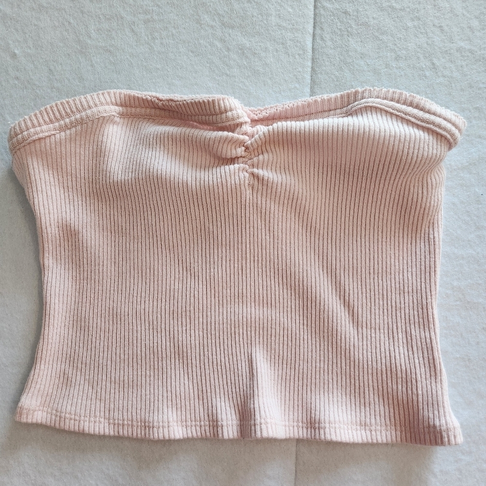 Urban Outfitters Pink Ribbed Tube Top Size Xlarge